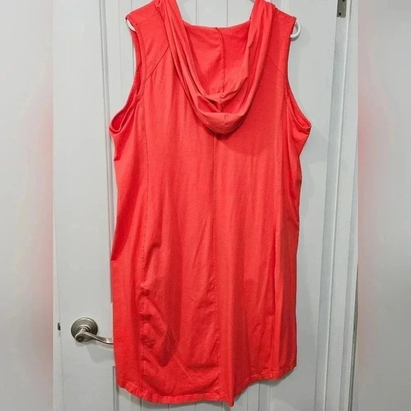 LIVI Active Athletic Hooded Dress/Cover up - Size 18/20 - Hibiscus (Orange) - Picture 5 of 6